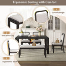 Extendable Dining Table Set With 4 Upholstered Chairs And 1 Bench by HouseOfZazla