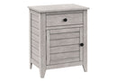 Accent Nightstand, Storage Drawer, Transitional by HouseOfZazla