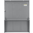 Murphy Bed With Desk, LED Lights & USB Charging Station by HouseOfZazla
