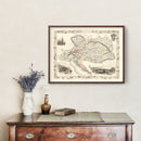 Vintage Map of Austria 1851