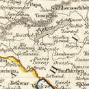 Vintage Map of Austria 1851