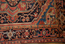 3.5x4.5 Vintage Heriz Square Rug