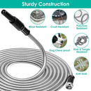Stainless Steel Garden Hose with 7-Pattern Nozzle by LJGDeals