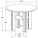 Crispin - Round Counter Height Dining Table - Brown by HouseOfZazla