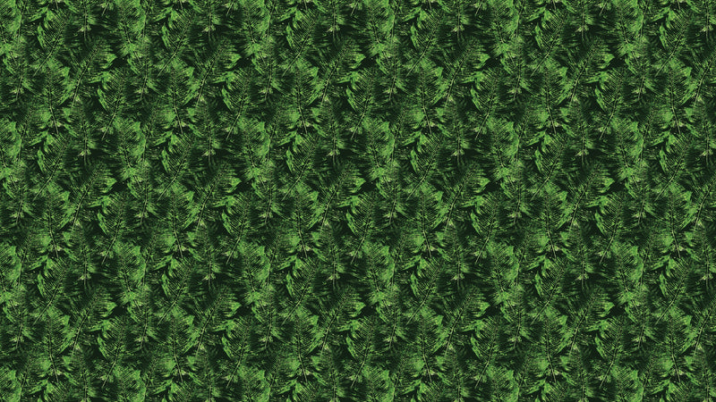 Green Leaves Pattern Wallpaper Mural. Botanical Wall Mural.