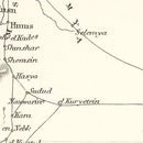 Vintage Map of Syria 1851