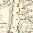 Vintage Map of Modern Palestine 1851