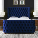 Brooklyn - Tufted Panel Bed Headboard And Footboard Set by HouseOfZazla