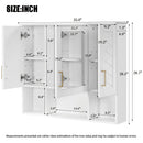 Modern Wall Mounted Medicine Cabinet with Adjustable Shelves and Soft Close Doors by HouseOfZazla