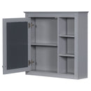Bathroom Vanity With Medicine Cabinet, Royal Mirror Cabinet, Modern Bathroom Storage Cabinet With 2 Soft Closing Doors And 4 Drawers by HouseOfZazla