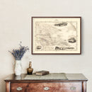 Vintage Map of Polynesia & Pacific Islands 1851