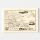 Vintage Map of Polynesia & Pacific Islands 1851