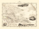 Vintage Map of Polynesia & Pacific Islands 1851