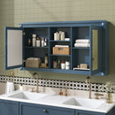 Modern Wall-Mount 2 In 1 Mirror Cabinet With Adjustable Shelves, Soft-Closing Hinges