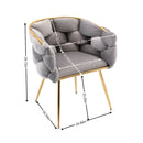 Luxury Modern Simple Leisure Single Sofa Chair Bedroom Lazy Person Household Dresser Stool Manicure Table Back Chair by HouseOfZazla