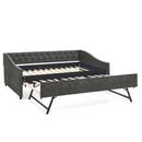 Upholstered Daybed With USB Charging & Pull Out Bed by HouseOfZazla