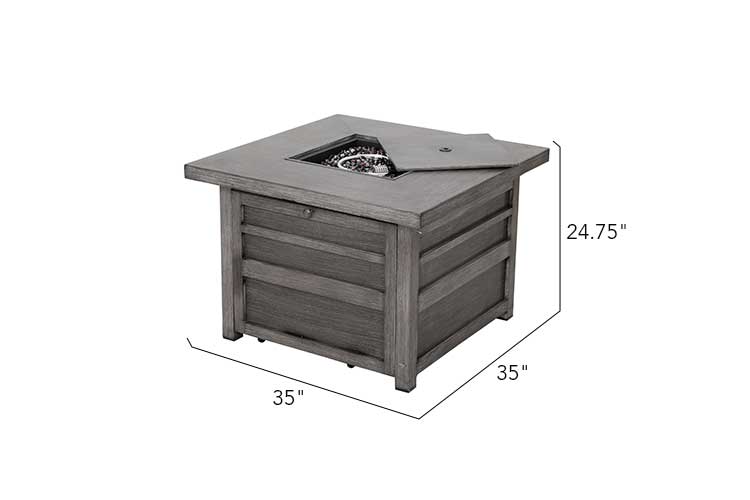 Walsh 4-Piece Aluminum Firepit Sofa Set, photo 7 of 18