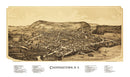 Vintage Map of Cooperstown, New York 1890