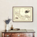 Vintage Map of Panama 1851