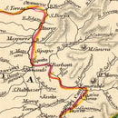 Vintage Map of Venezuela, New Granada, Ecuador & the Guayanas 1851