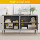 Mid Century Wood Buffet Sideboard for Living Room