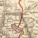 Vintage Map of Peru & Bolivia 1851