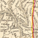Vintage Map of Brazil 1851