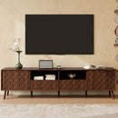 TV Stand With Drawers And Cable Management - Walnut by HouseOfZazla
