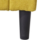 65" Mid-Century Modern Fabric Corner Lounge Chair, Upholstered Indoor Chaise Lounge for Bedroom, Office, Small Living Room & Apartment