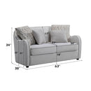 Mahler - Loveseat With 4 Pillows - Beige Linen