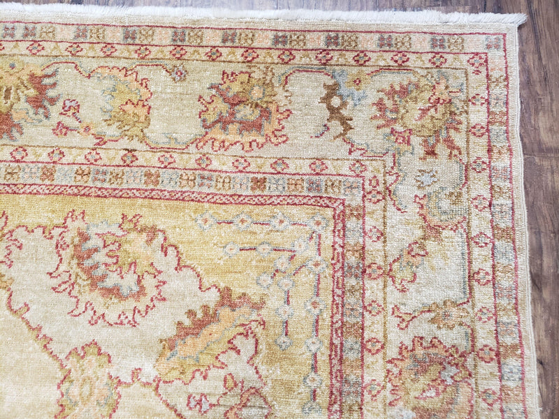 6x9 Turkish Oushak Rug, Wool Rug, Hand Knotted