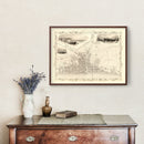 Vintage Map of Brighton, United Kingdom 1851