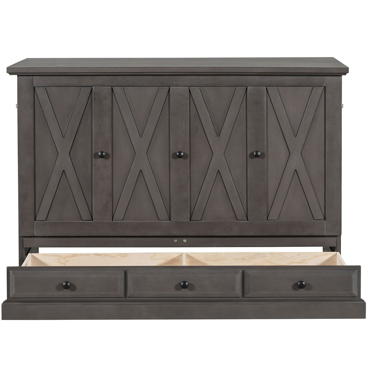 Murphy Bed Chest Cube Cabinet With Charging Station And Large Storage Drawer, photo 14 of 22