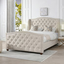 Marcella - Upholstered Shelter Headboard Bed Set by Unique Piece Furniture