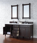 James Martin Brittany 72" Double Bathroom Vanity, Burnished Mahogany