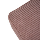 Upholstered Square Ottoman,Pink