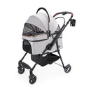 4-Wheel Foldable Pet Stroller for Dogs and Cats