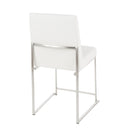Fuji - Contemporary Modern Elegance High Back Dining Chair (Set of 2) by HouseOfZazla