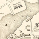 Vintage Map of Plymouth, United Kingdom 1851
