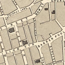 Vintage Map of Sheffield, United Kingdom 1851