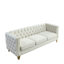 3-seater + 2-seater Combination sofa.BEIGE VELVET