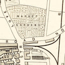 Vintage Map of Southampton, United Kingdom 1851