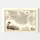Vintage Map of Boston, Massachusetts 1851