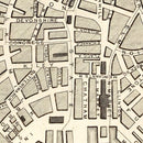 Vintage Map of Boston, Massachusetts 1851