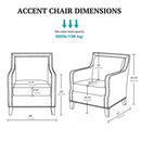 Shasta - Accent Chair With And Nail Buttons - Brown by Unique Piece Furniture