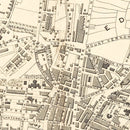 Vintage Map of Liverpool, United Kingdom 1851