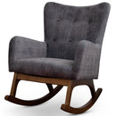 Alistair - Rocking Chair - Brown / Dark Gray by HouseOfZazla