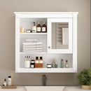 Wall-Mounted Bathroom Cabinet With Mirror And Adjustable Shelves by Unique Piece Furniture