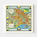 Vintage Map of Melbourne, Australia 1934