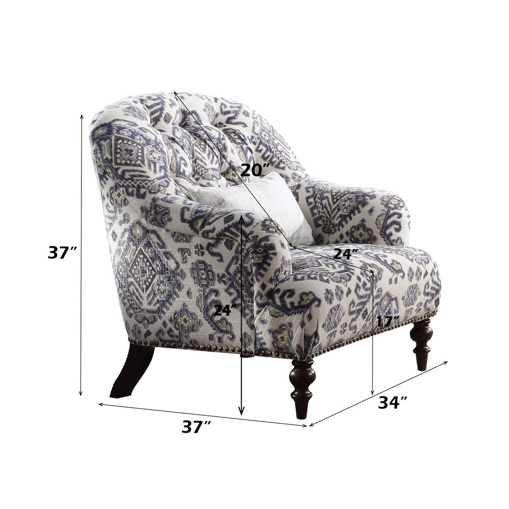 Saira - Chair With Pillow - Pattern Fabric, photo 4 of 6